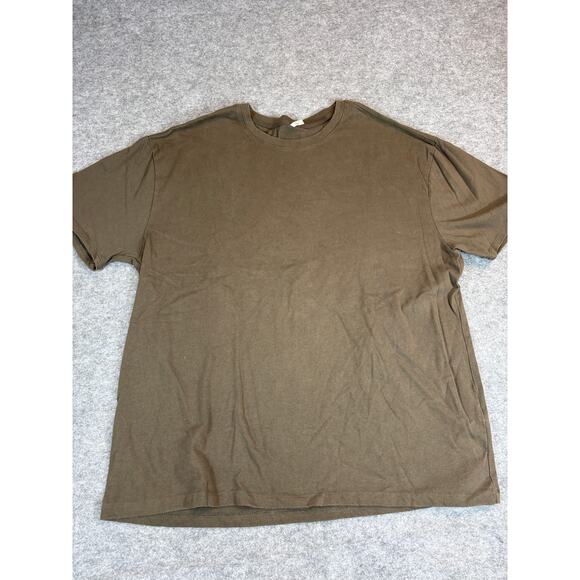 Fear Of God Essentials Shirt Mens Large Brown FOG Streetwear Tee Minimalist - Picture 1 of 10